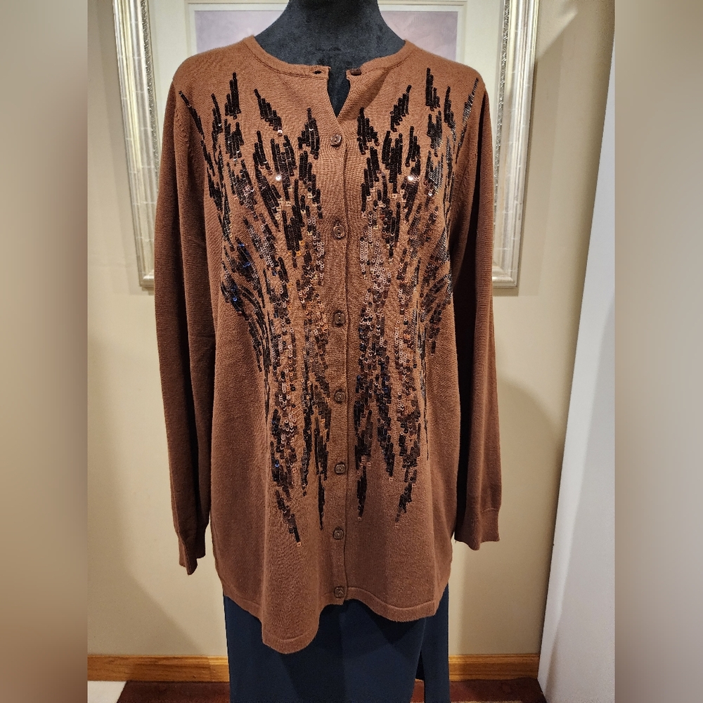 Bob Mackie Wearable Art Sweater - image 1